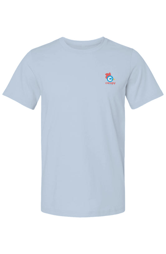 Spring Summer Cwispy Pastel Line Tees- Sky