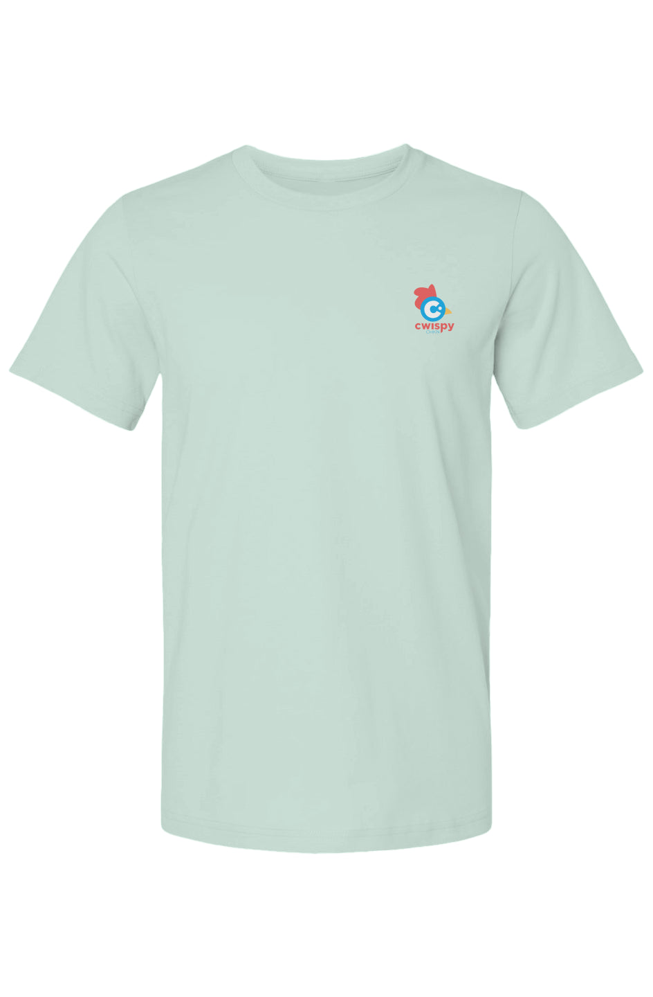 Spring Summer Cwispy Pastel Line Tees- Seafoam