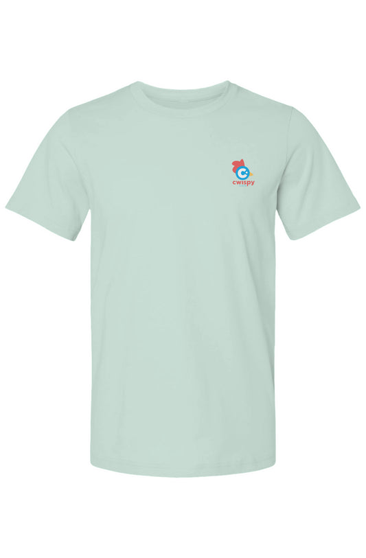 Spring Summer Cwispy Pastel Line Tees- Seafoam