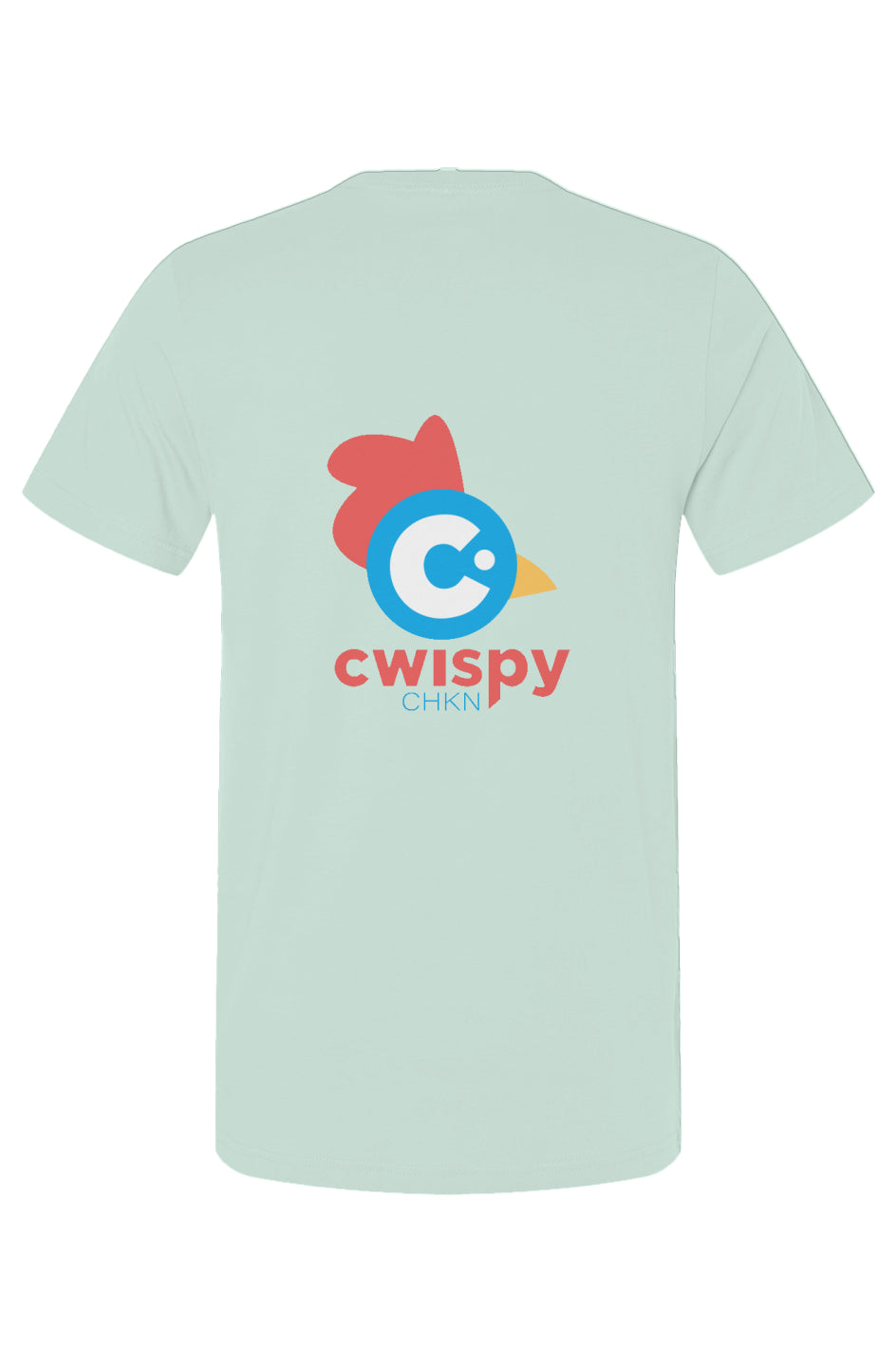 Spring Summer Cwispy Pastel Line Tees- Seafoam